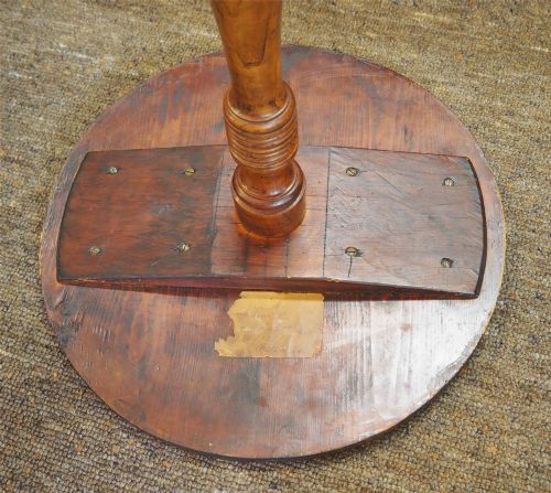 FINE GEORGIAN BURR ELM TRIPOD TABLE - ADDITIONAL PHOTO 4