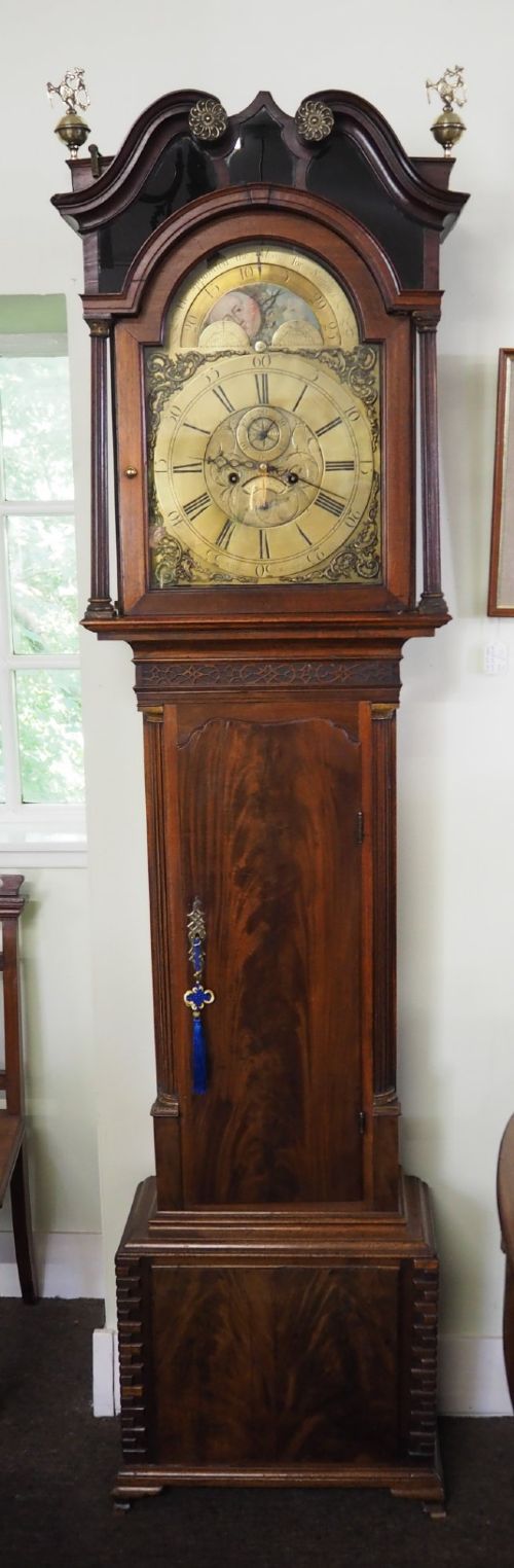 18th Century 8 Day Mahogany Longcase Clock