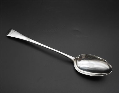 Large Heavy Georgian Silver Basting Spoon