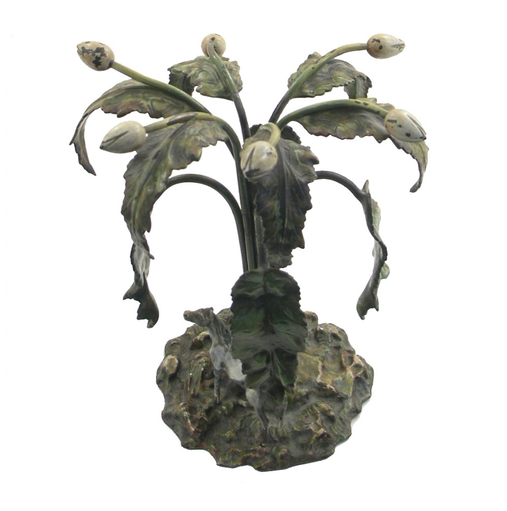 19th CENTURY COLD PAINTED BRONZE FIGURE GROUP