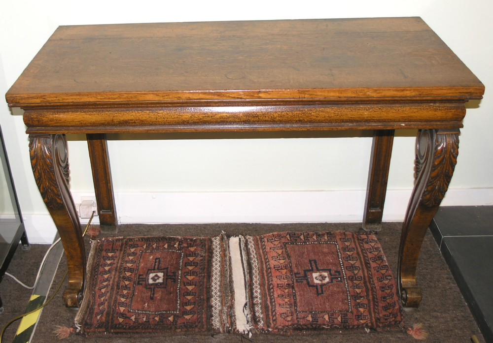 GOOD 19th CENTURY SCOTTISH OAK CONSOLE TABLE