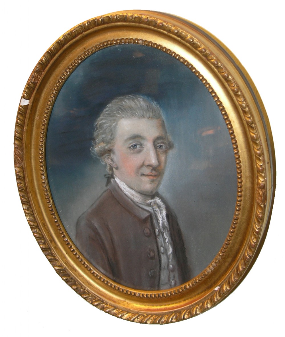 PAIR 18th CENTURY PORTRAITS BY HUGH DOUGLASS HAMILTON