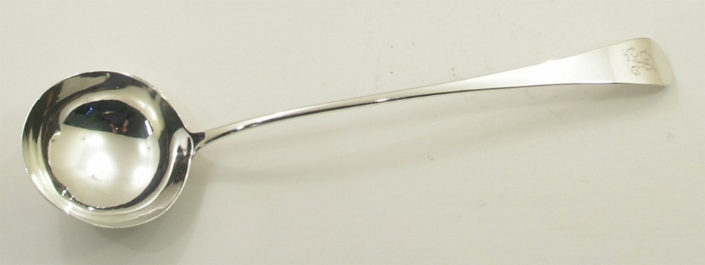 18th CENTURY GEORGIAN SILVER SOUP LADLE. 1787