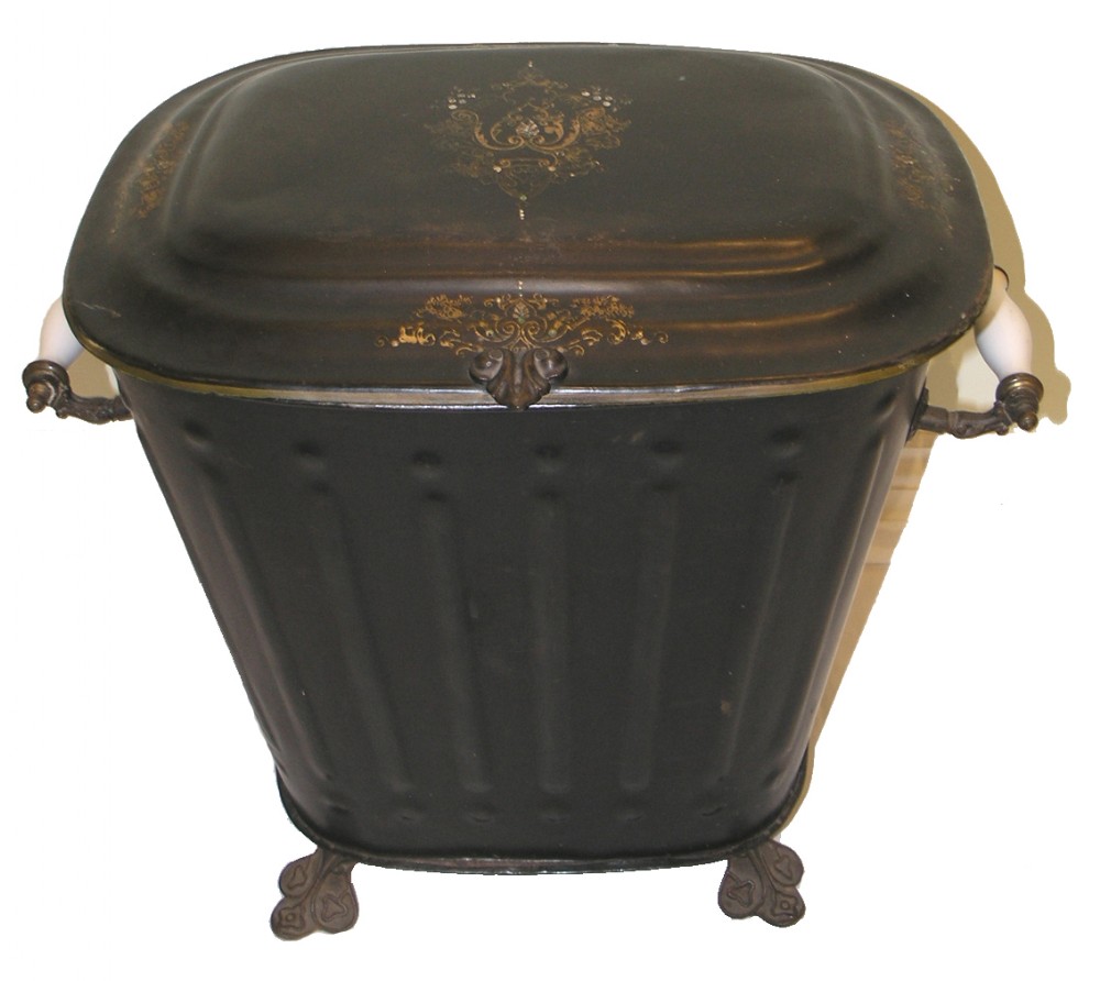 GOOD 19th CENTURY TOLEWARE WINE BIN. CIRCA; 1860
