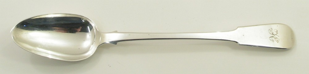 WILLIAM IV EDINBURGH SILVER BASTING SPOON. 1830