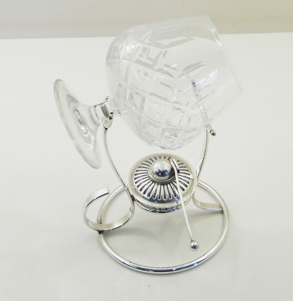 VICTORIAN SILVER BRANDY WARMER BY WALKER & HALL