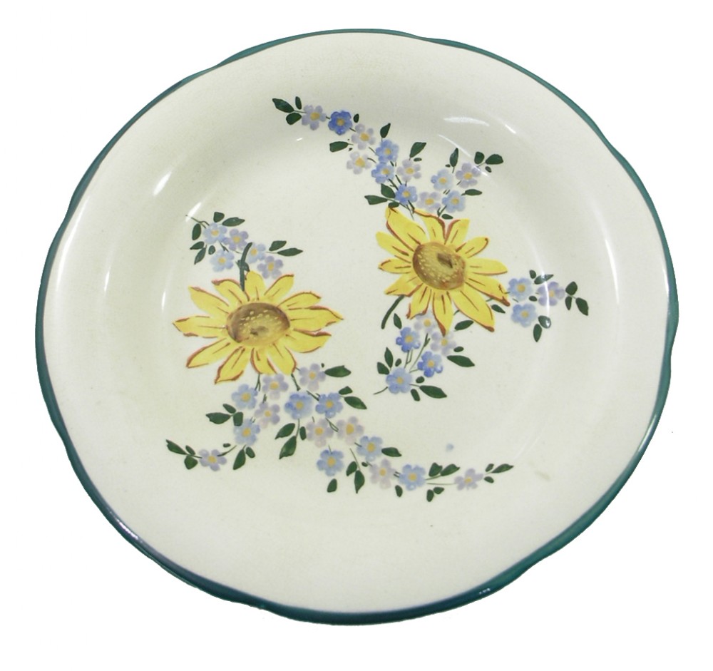 RARE WEMYSS WARE GORDON DESSERT PLATE WITH MARIGOLDS