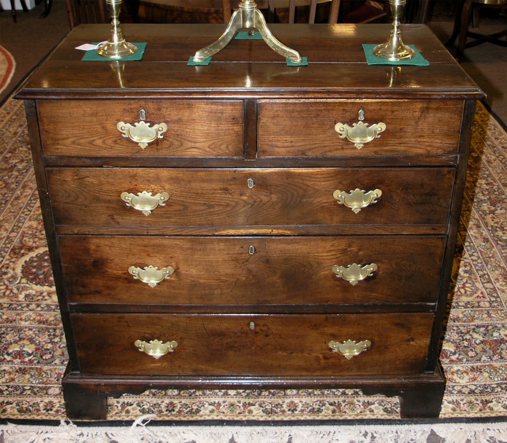 RARE 18th CENTURY SCOTTISH LABURNUM WOOD CHEST. C. 1770