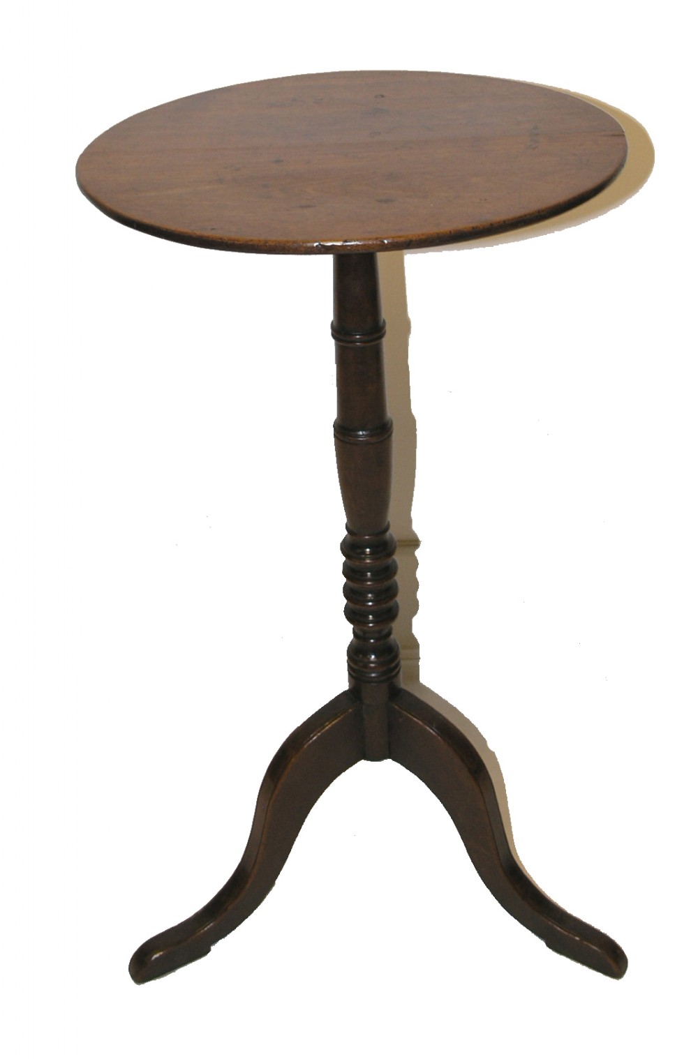 GEORGE III MAHOGANY TRIPOD CANDLE STAND. C. 1790