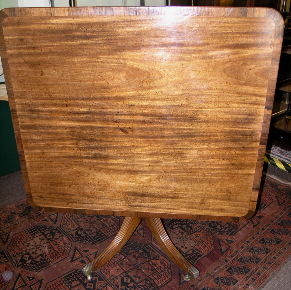 GEORGE III MAHOGANY BREAKFAST TABLE. CIRCA 1800