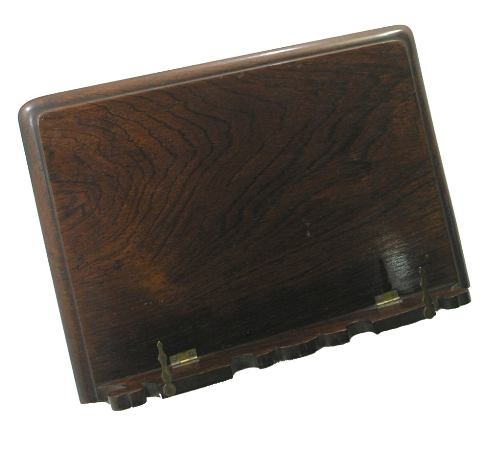 FINE EARLY VICTORIAN REGISTERED DESIGN BOOK STAND.