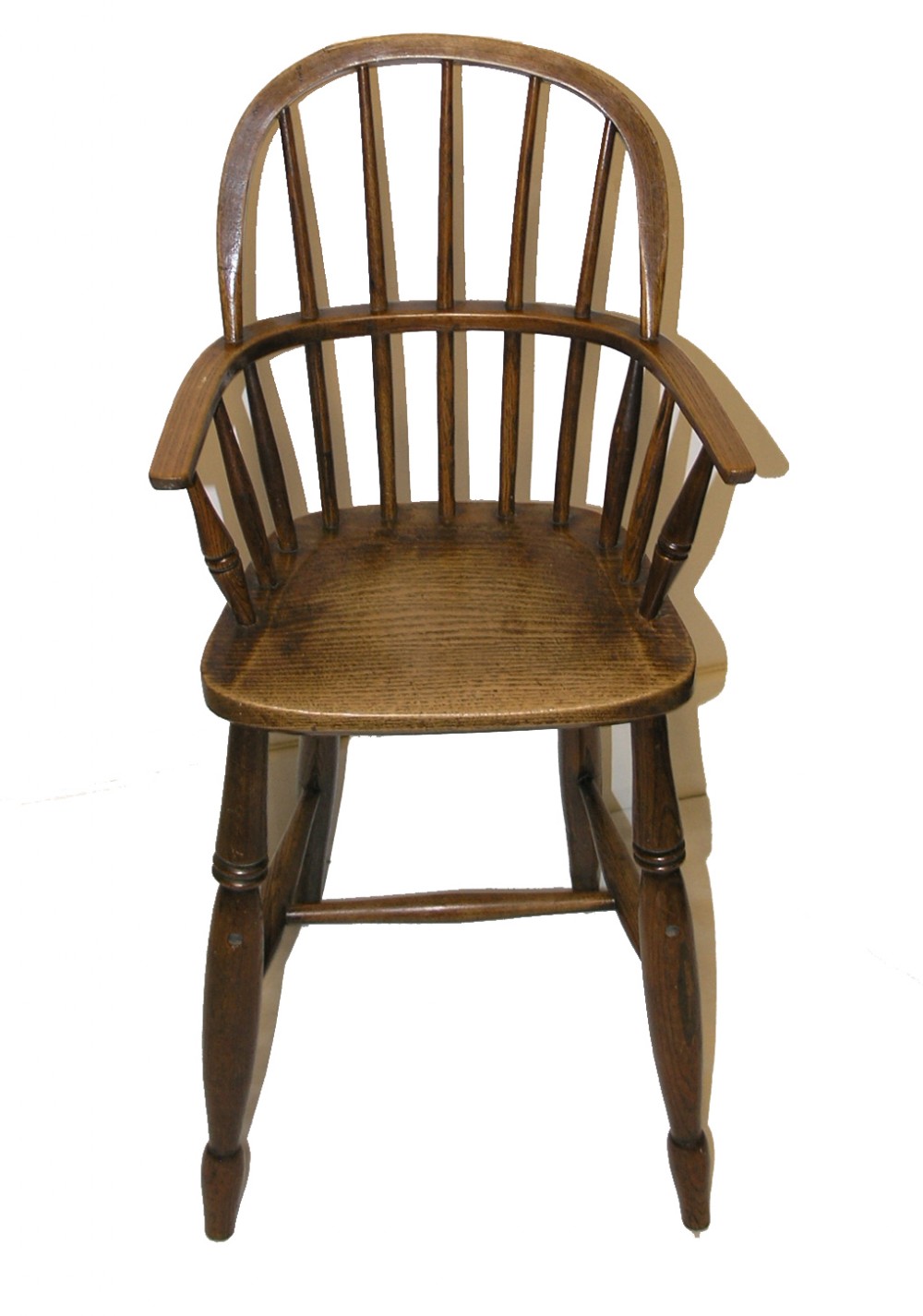 GOOD EARLY 19th CENTURY CHILDS WINDSOR HIGH CHAIR