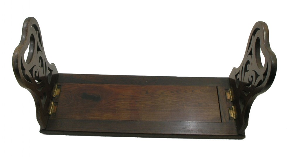 PATENT ROSEWOOD BOOKSLIDE. P M & Co. PATENT. C. 1840