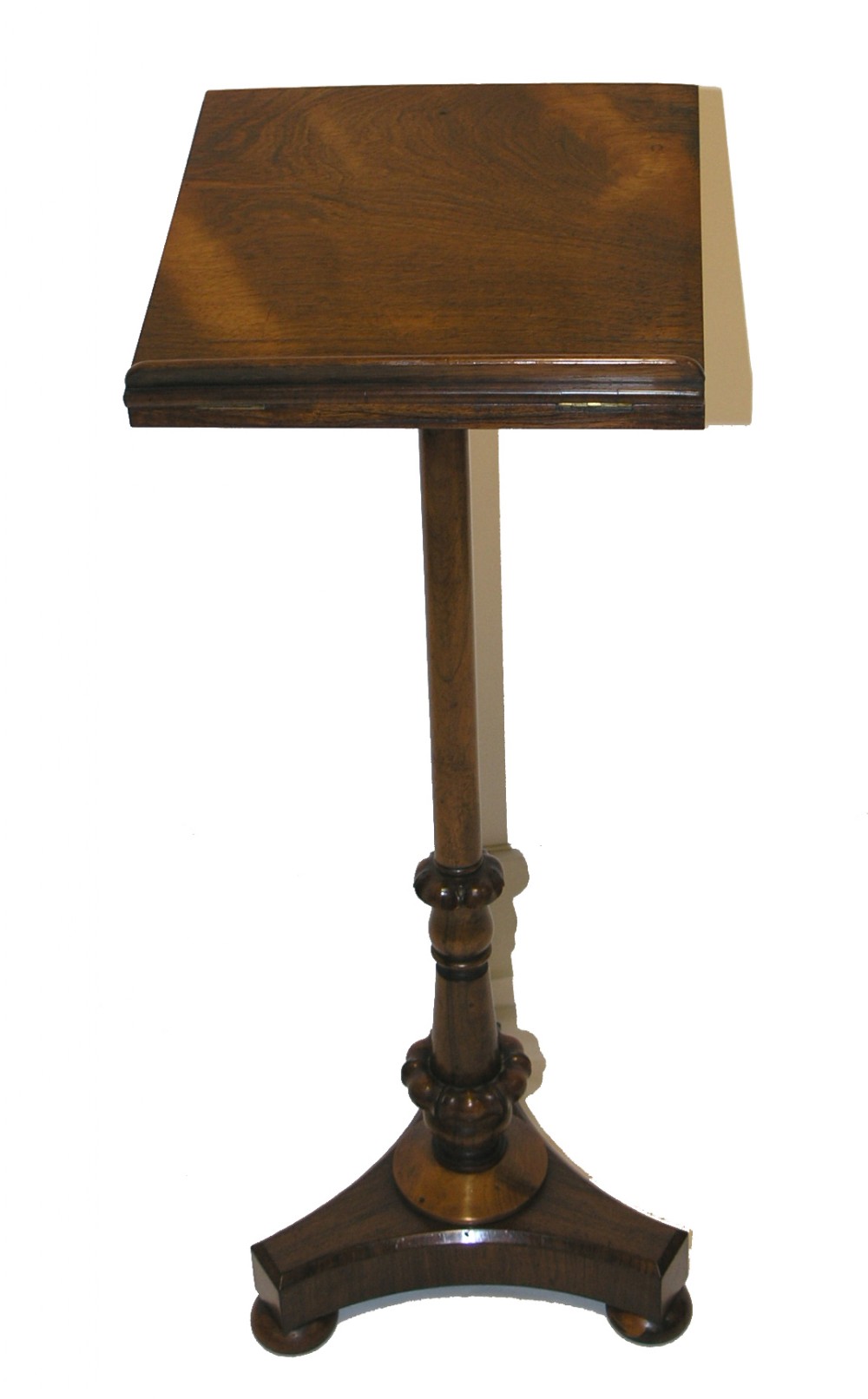 PRETTY REGENCY ROSEWOOD READING STAND. C. 1820
