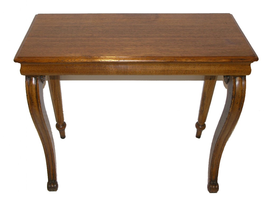 19th CENTURY SCOTTISH OAK CONSOLE HALL TABLE