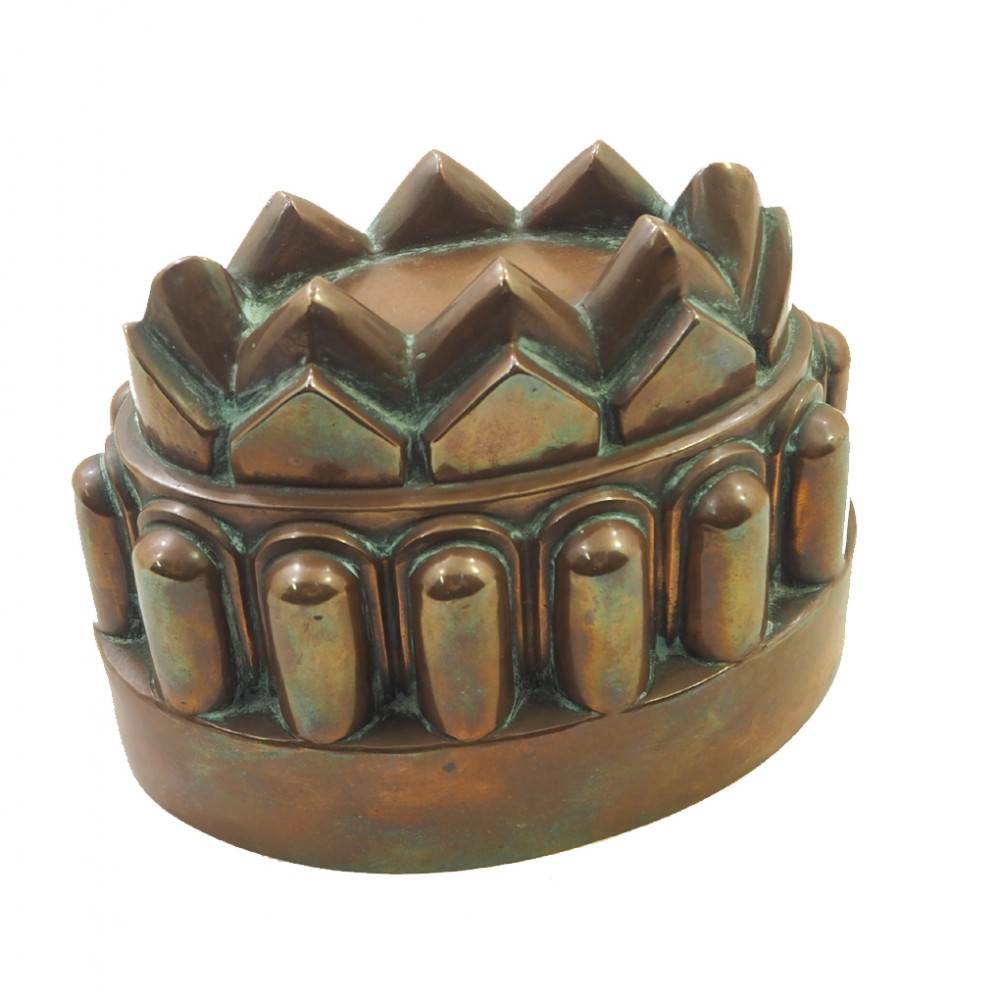 LARGE SIZE EARLY BENHAM & FROUD COPPER JELLY MOULD