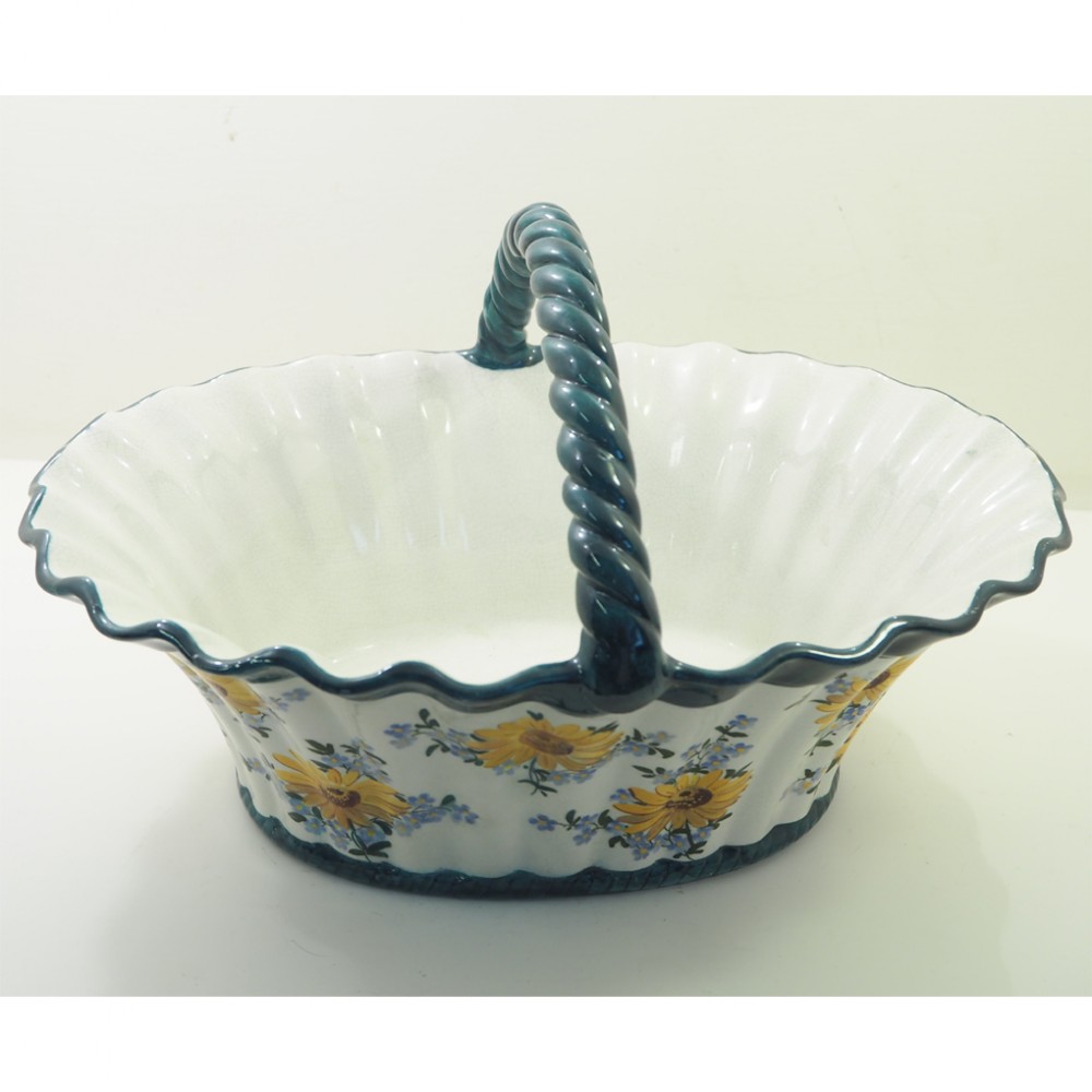RARE LARGE WEMYSS FORGET-ME-NOTS BASKET