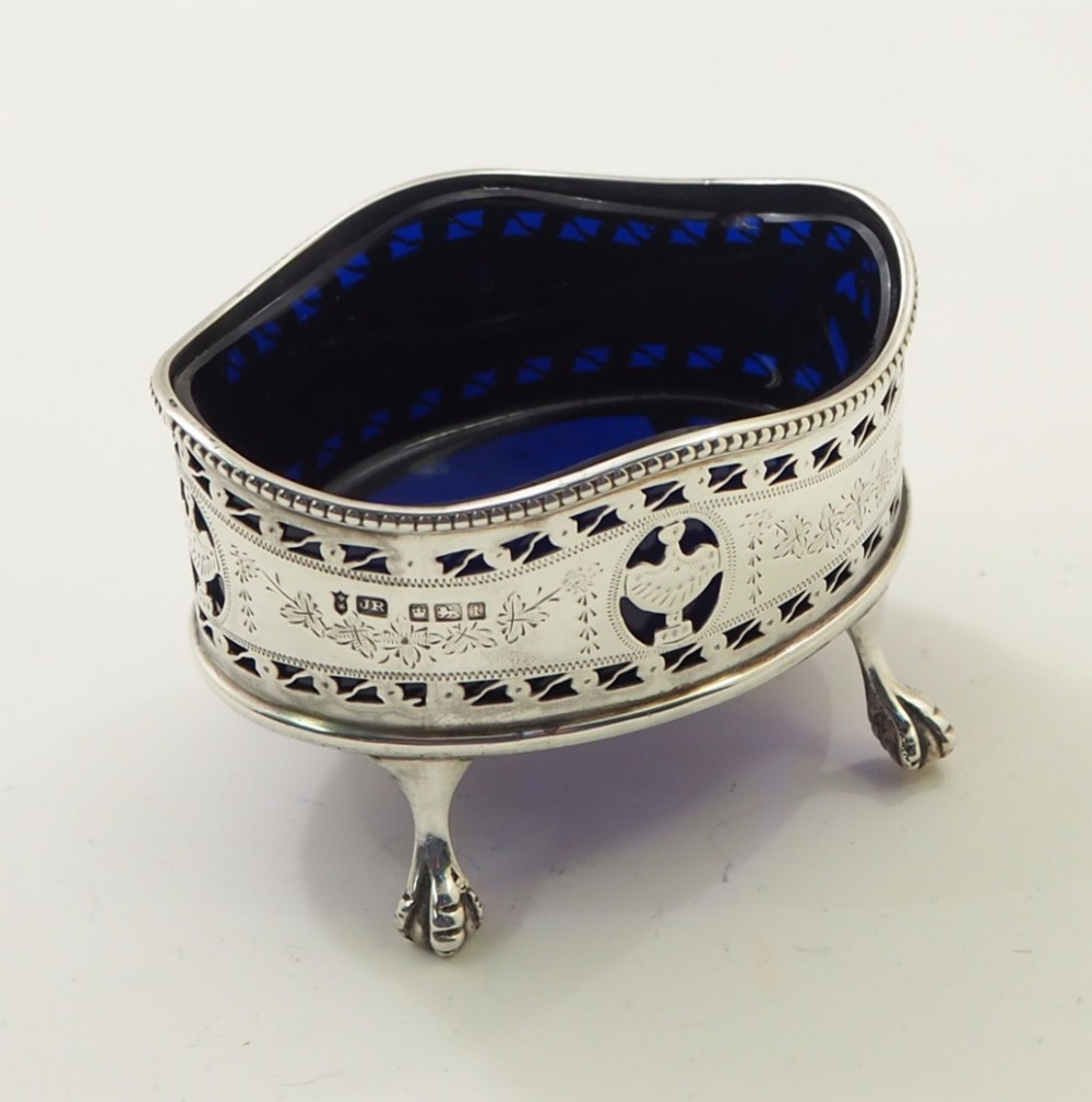 GOOD REGENCY STYLE SILVER SALT CELLAR. 1911