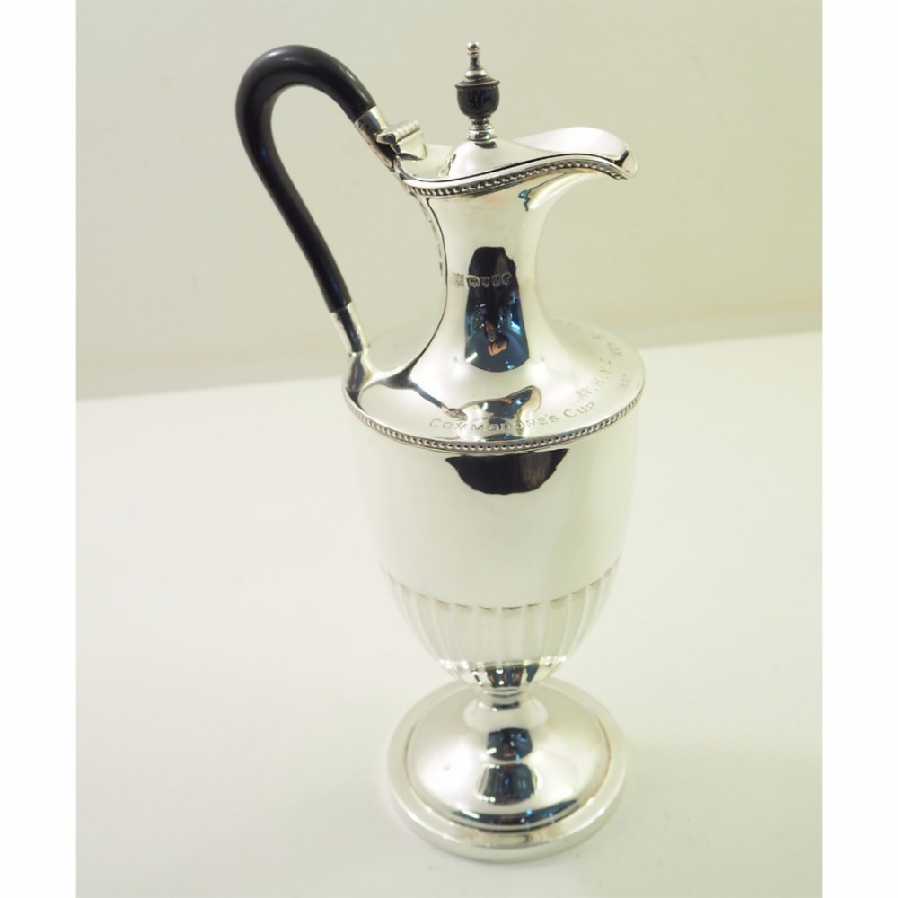 SUPER VICTORIAN SILVER CLARET JUG. LONDON 1887