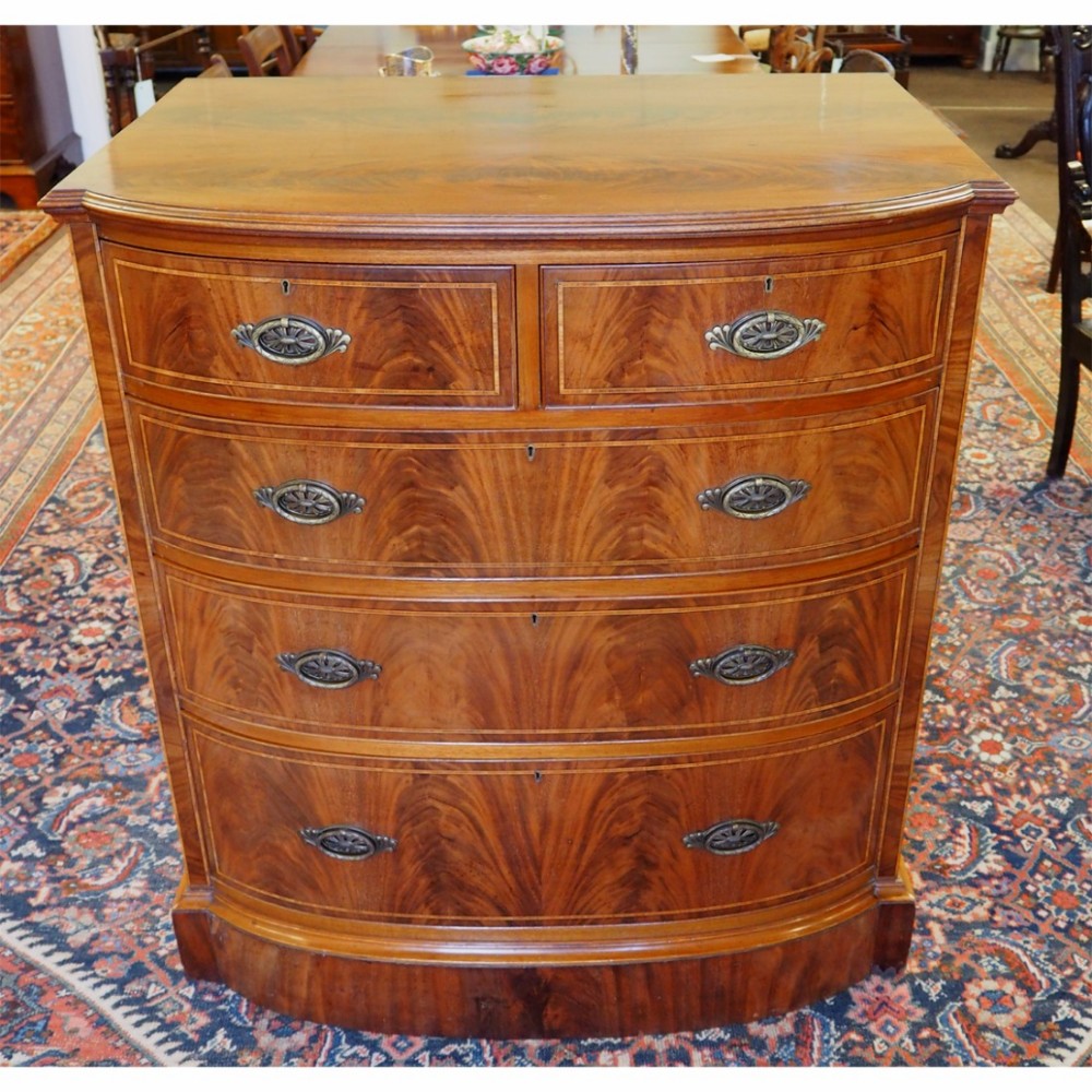LATE 19th CENTURY FLAME MAHOGANY CHEST