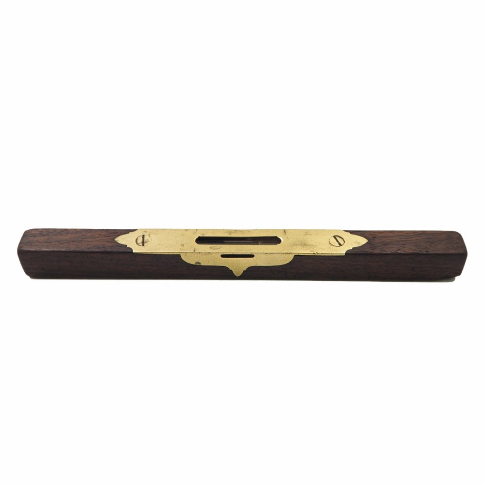 19th CENTURY SCOTTISH BRASS INLAID ROSEWOOD LEVEL