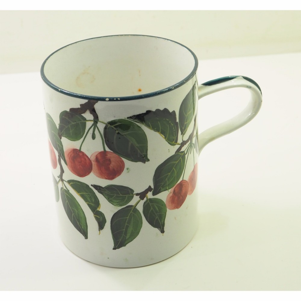 FINE SCOTTISH WEMYSS WARE CHERRIES TANKARD