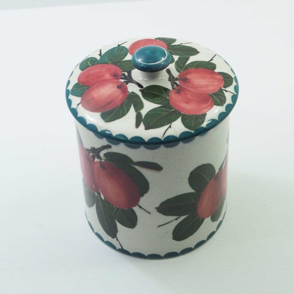 FINE LARGE EARLY WEMYSS PLUMS PRESERVE JAR
