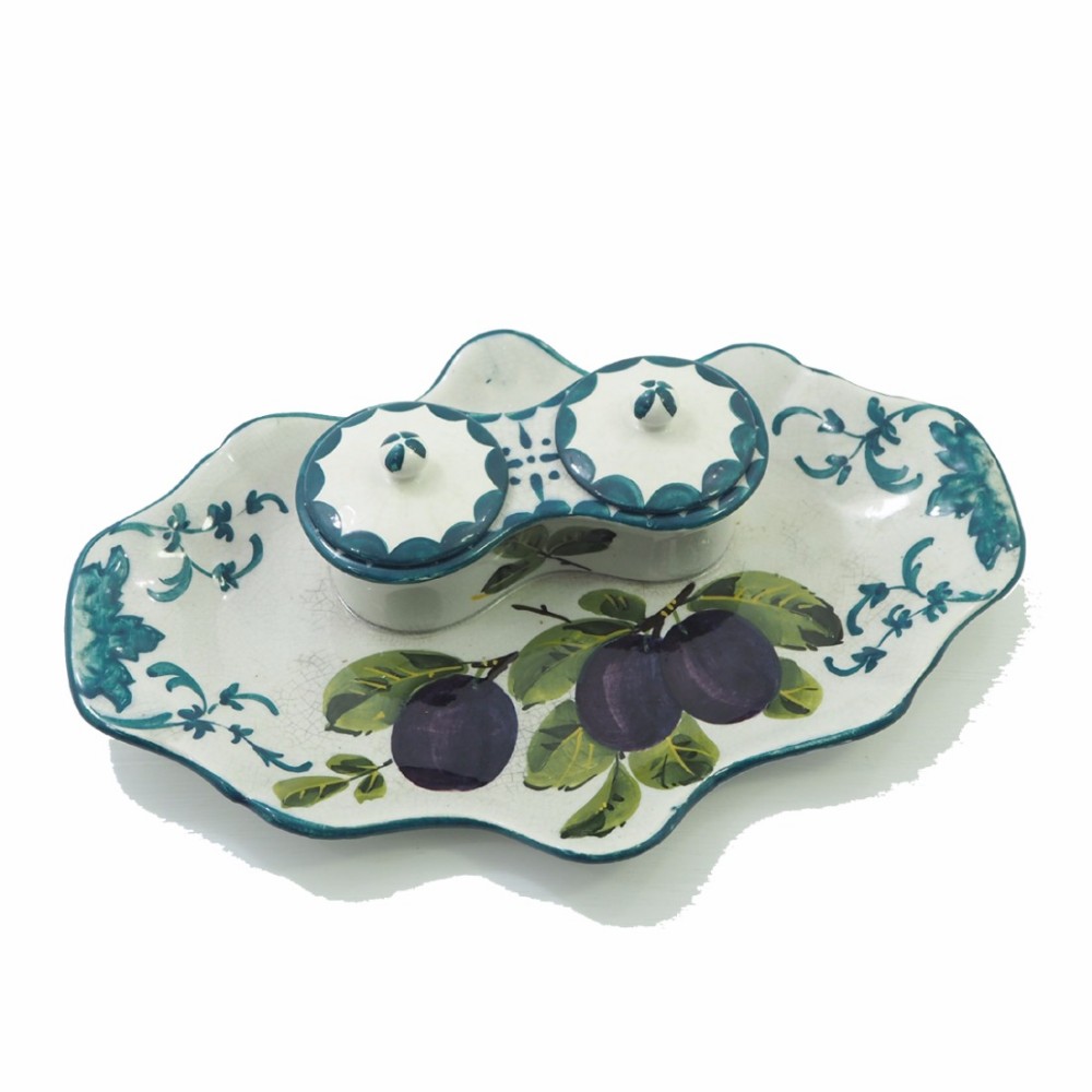 EARLY WEMYSS VICTORIA PATTERN INK STAND