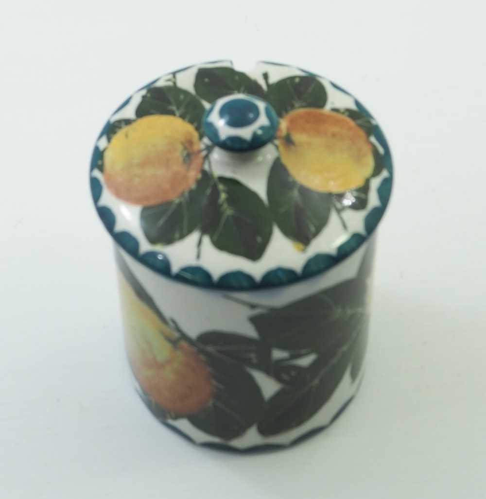 RARE SCOTTISH WEMYSS ORANGES PRESERVE POT