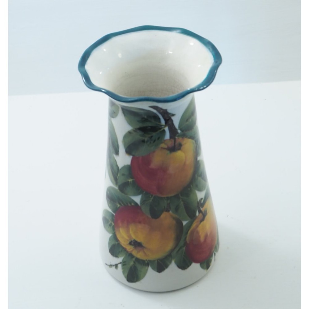LARGE WEMYSS APPLES GROSVENOR FLOWER VASE