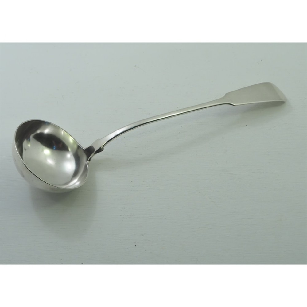LARGE WILLIAM IV SCOTTISH SILVER LADLE. 1834