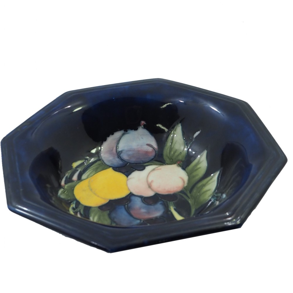LARGE SIZE MOORCROFT OCTAGONAL SHAPE BOWL