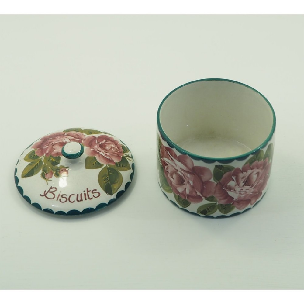 SCOTTISH WEMYSS WARE BISCUITS CONTAINER
