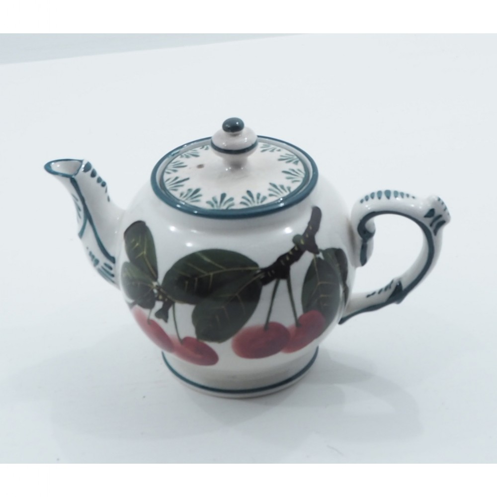 GOOD SCOTTISH WEMYSS TEAPOT IN CHERRIES