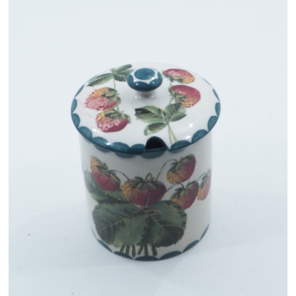 GOOD SCOTTISH WEMYSS MEDIUM SIZE JAM JAR