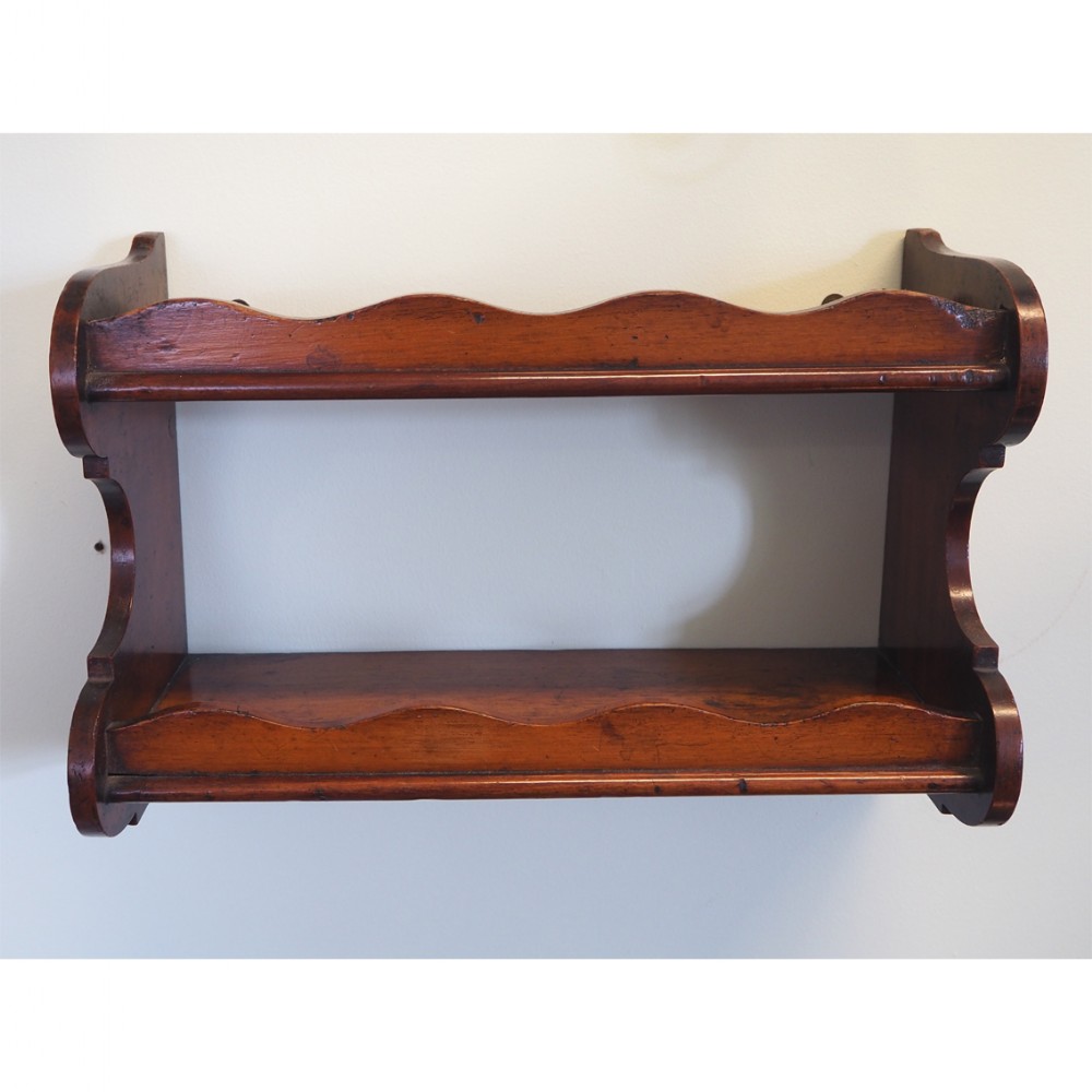 GOOD GEORGIAN MAHOGANY SPICE RACK