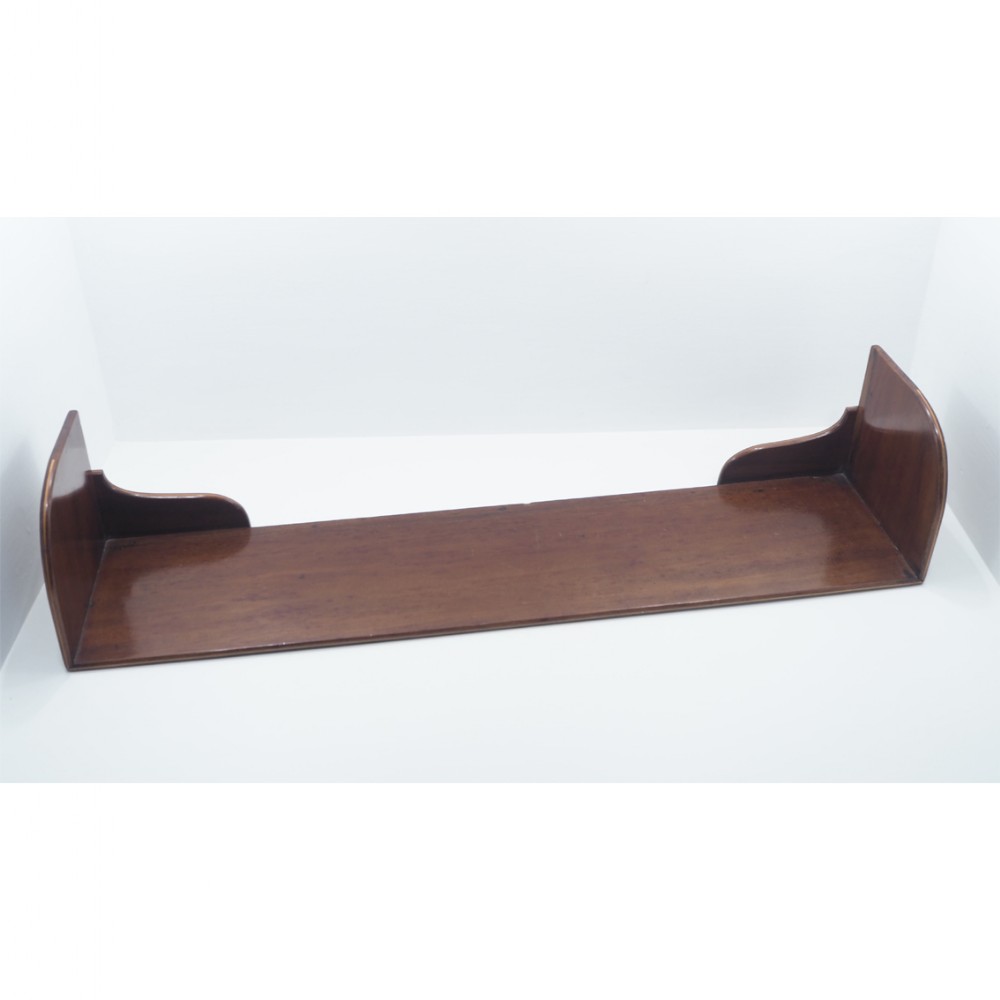 LARGE 19th CENTURY MAHOGANY BOOK TROUGH