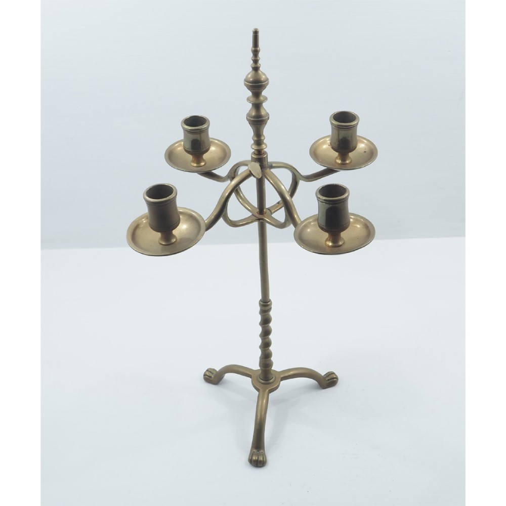 DUTCH 4 BRANCH BRASS STUDENT LAMP