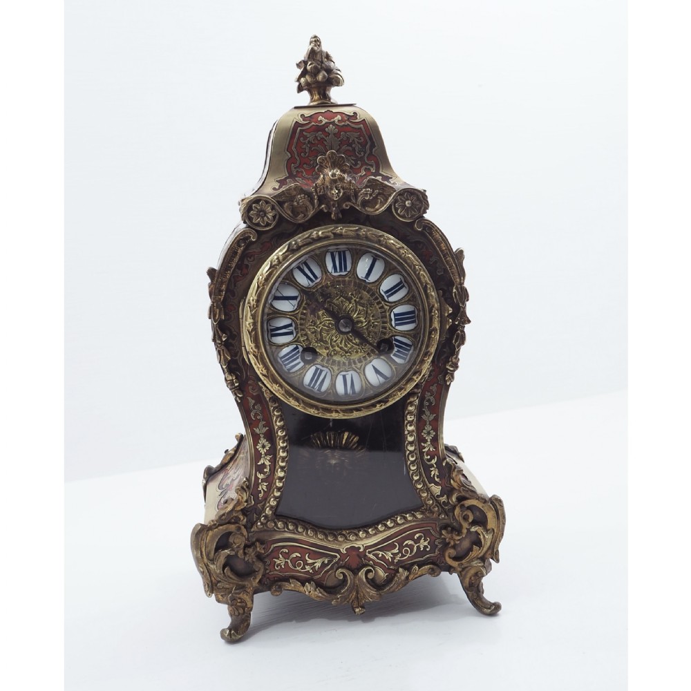 FINE QUALITY FRENCH BOULLE MANTEL CLOCK