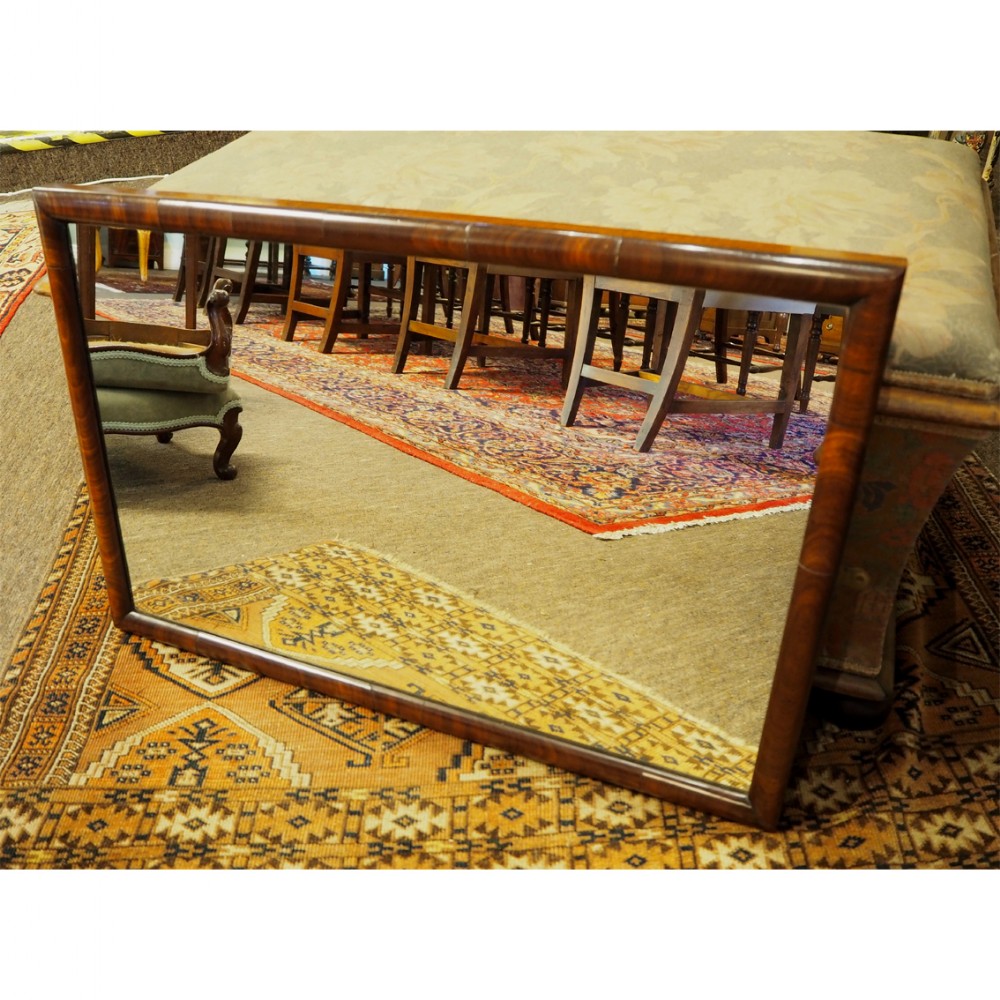GEORGIAN MAHOGANY FRAMED WALL MIRROR