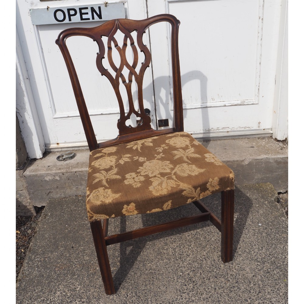GEORGE III CHIPPENDALE SINGLE HAND CHAIR