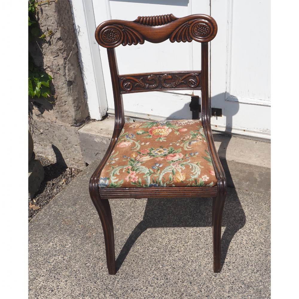REGENCY SCOTTISH MAHOGANY HAND CHAIR