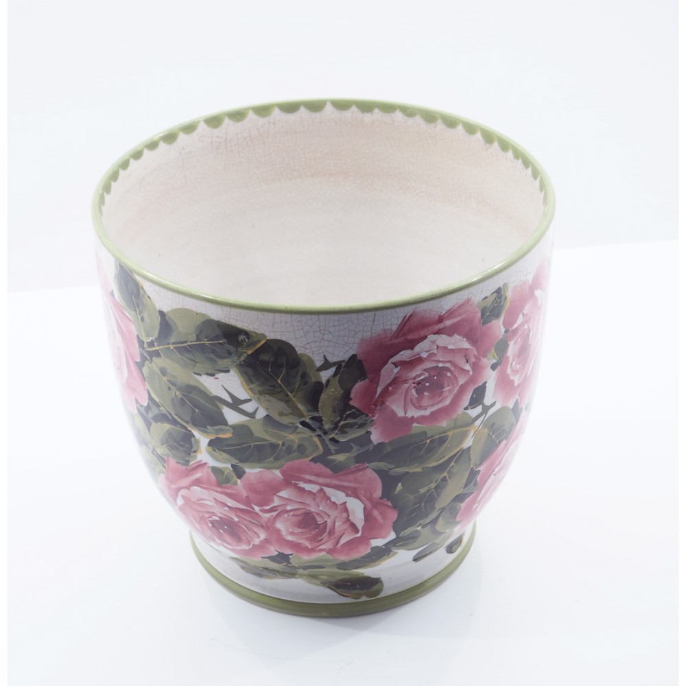 LARGE EARLY WEMYSS ROTHES FLOWER POT