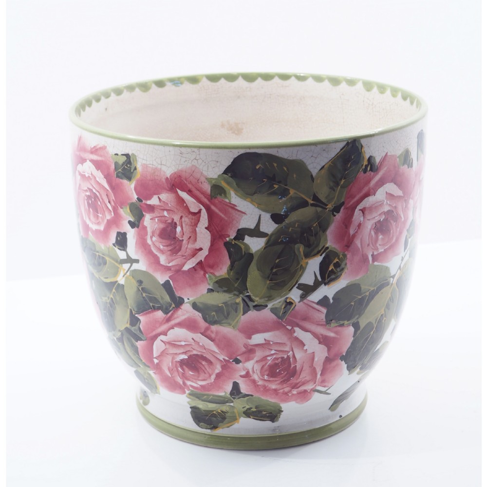 LARGE EARLY WEMYSS ROTHES FLOWER POT View III