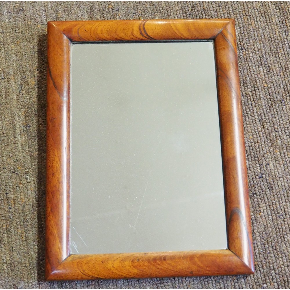 SMALL GEORGIAN WALNUT HANGING MIRROR