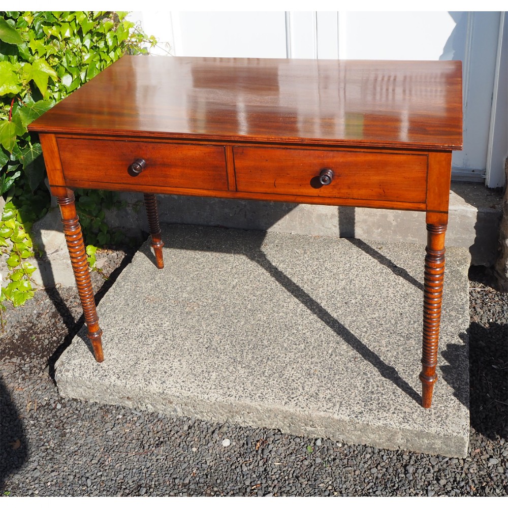 EARLY 19th CENTURY 2 DRAWER SIDE TABLE