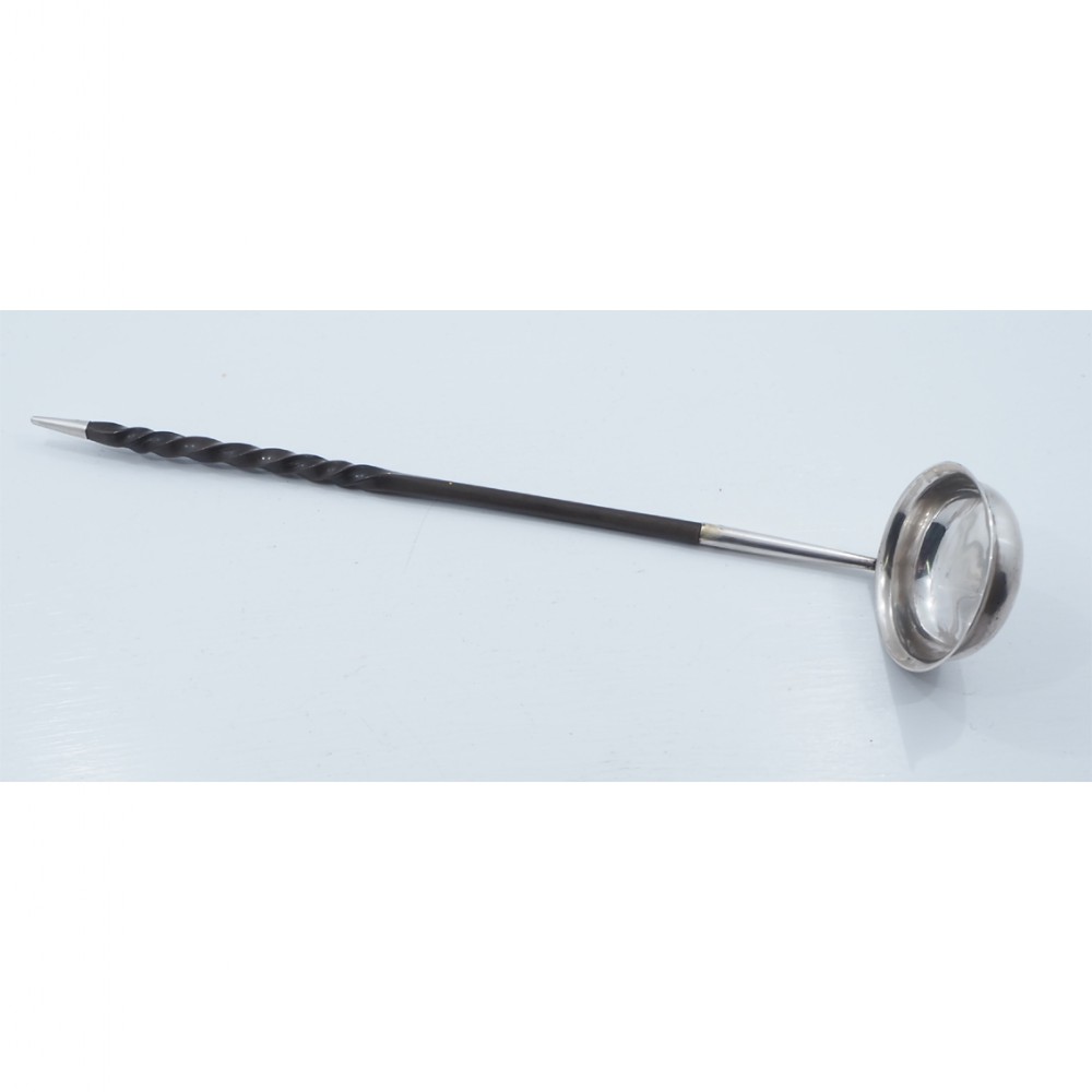 18th CENTURY GEORGIAN SILVER TODDY LADLE