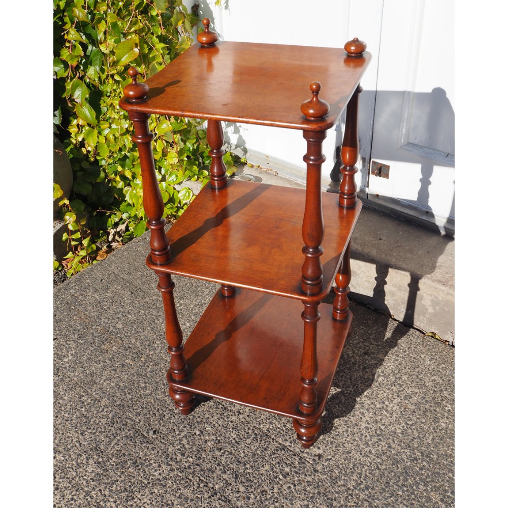 SMALL 19th CENTURY MAHOGANY WHATNOT