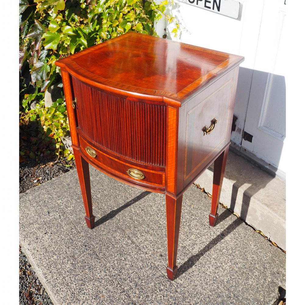 WILLIAM IV MAHOGANY NIGHT TABLE BY WILLSON