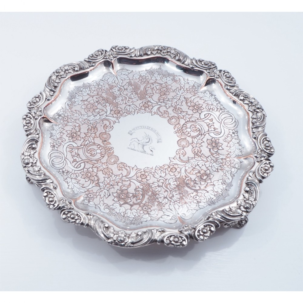 HIGH QUALITY VICTORIAN SILVER PLATED SALVER